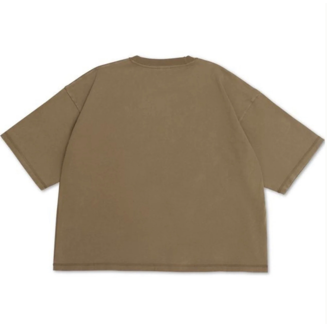 dusty rose on mocha jumbo print tee
