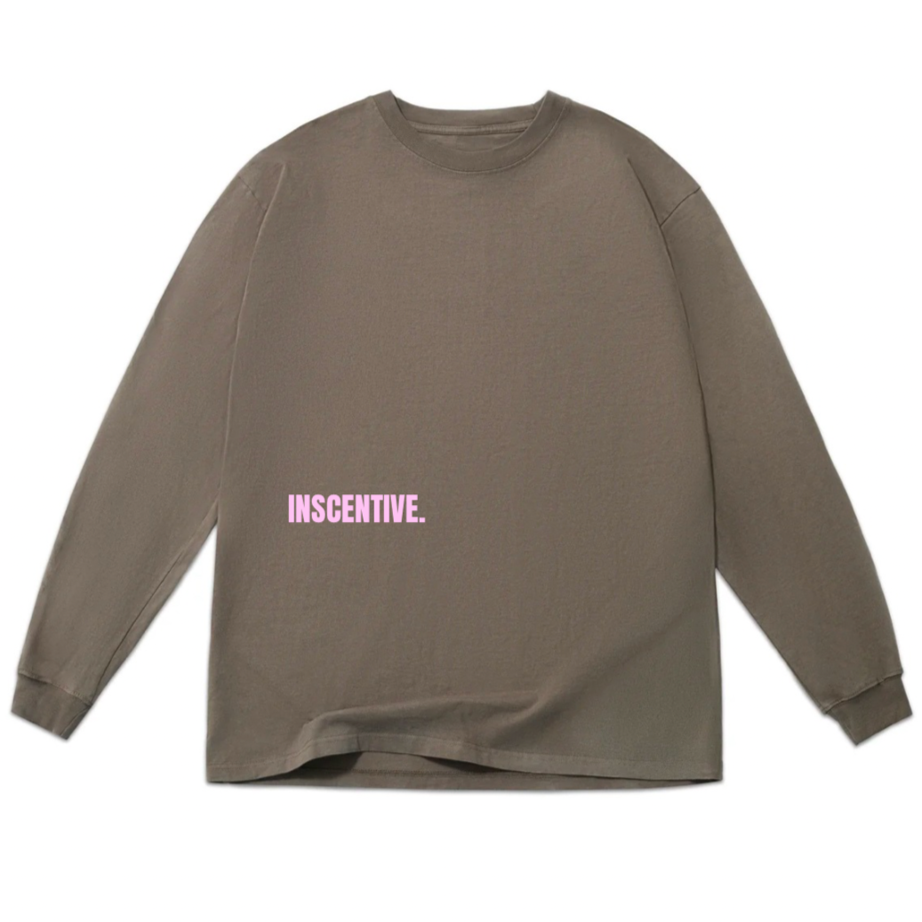 inscentive vintage mocha with pink longsleeve