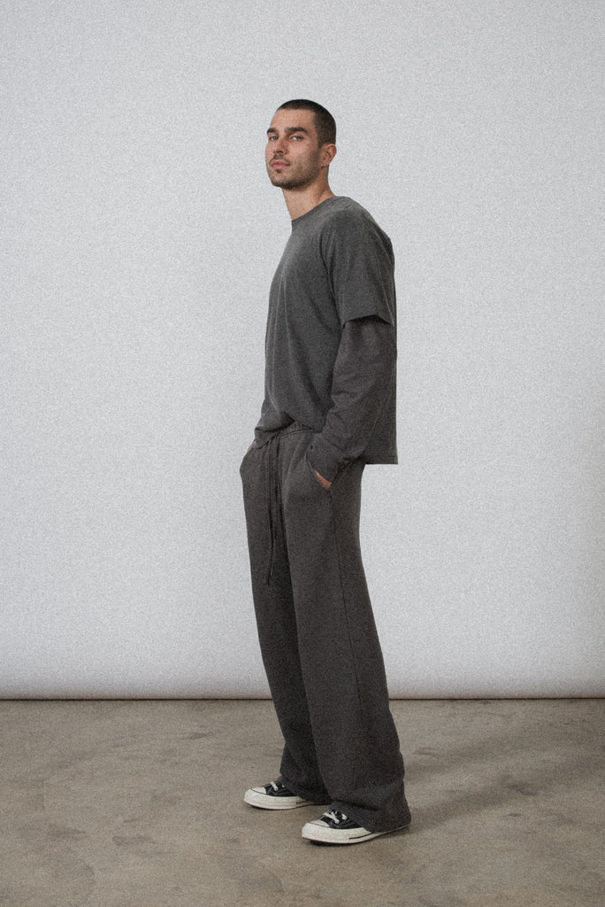 VINTAGE GREY STRAIGHT LEG SWEATPANTS
