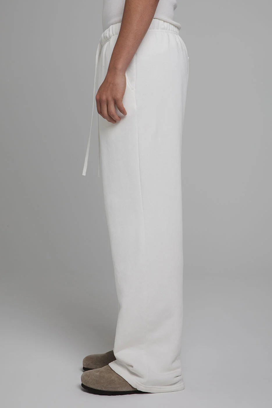 VINTAGE WHITE STRAIGHT LEG SWEATPANTS