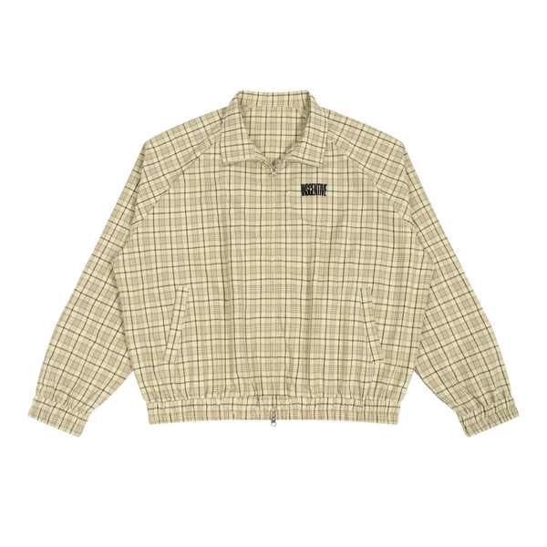plaid sand inscentive jacket
