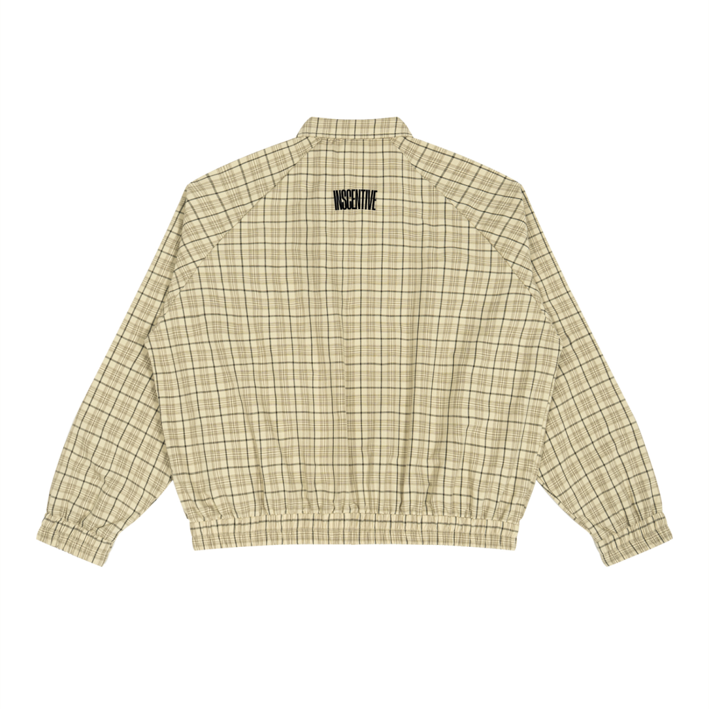 plaid sand inscentive jacket