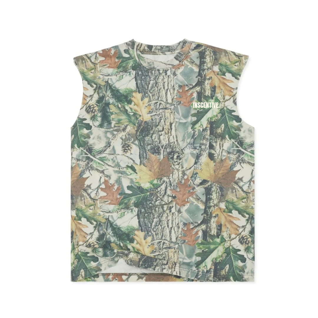 signature vintage camo cut off