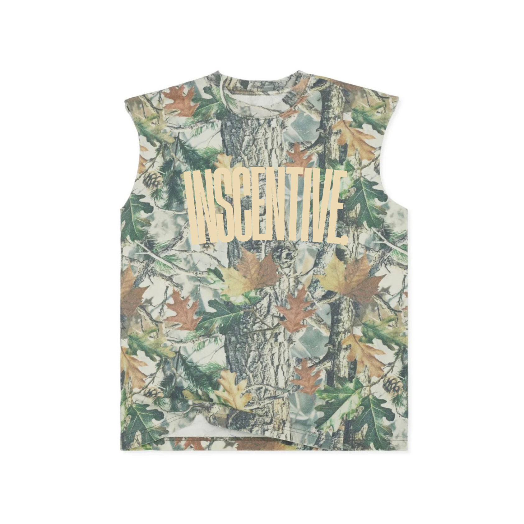 signature jumbo vintage camo cut off