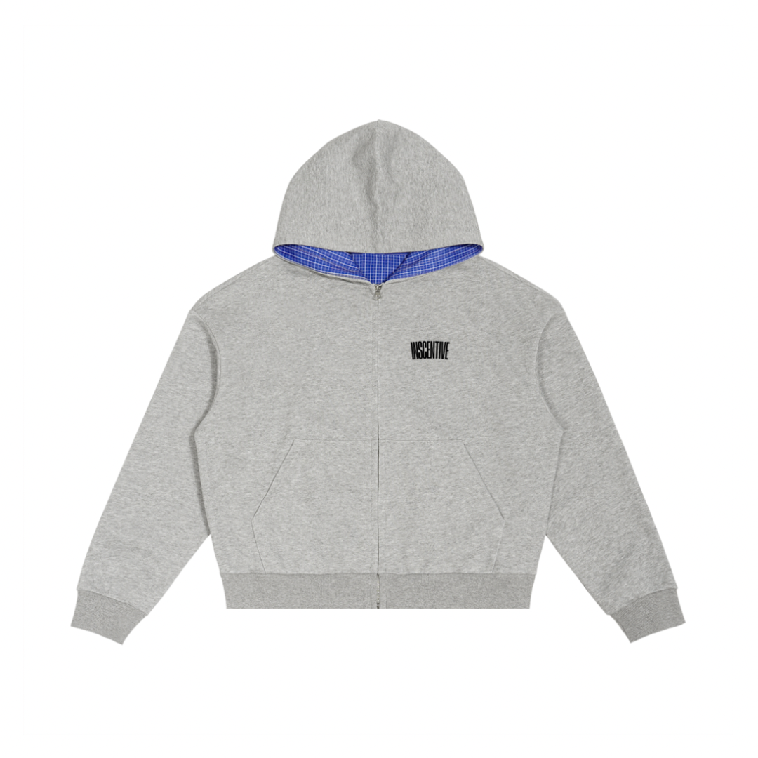 boxer zip-up hoodie