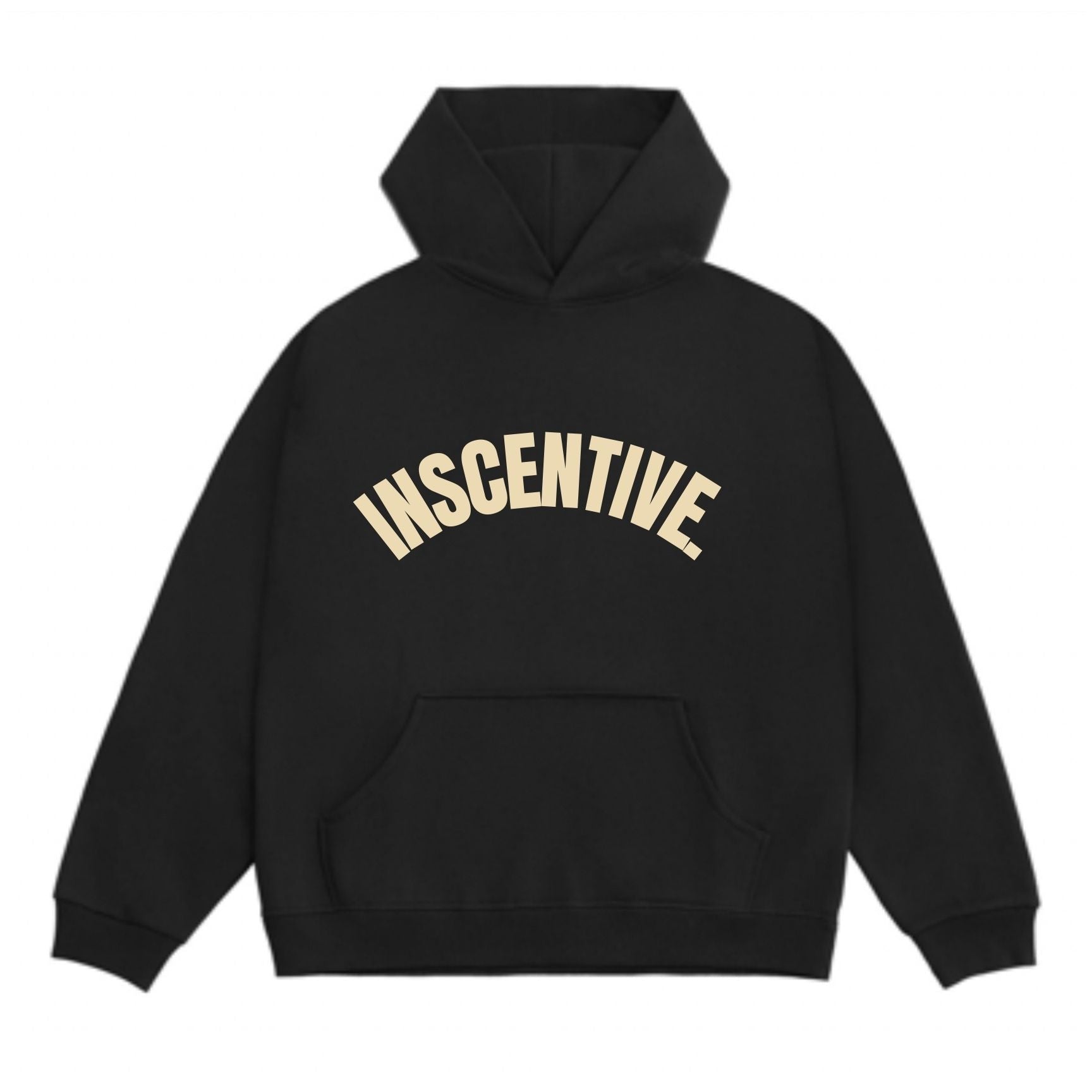 signature inscentive jet black hoodie